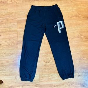 Pink Victoria’s Secret black sweatpants